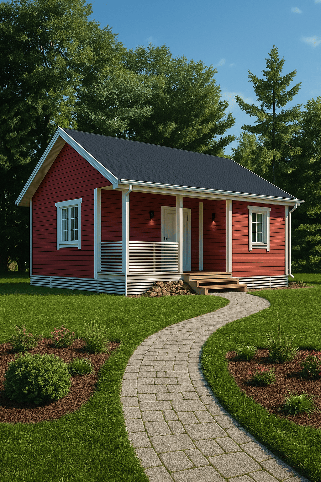 Каркасный дом, 48 м²