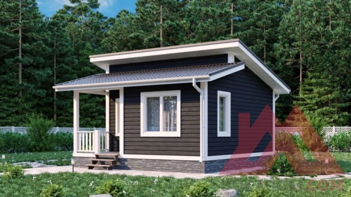 Каркасный дом «Виола», 36 м²